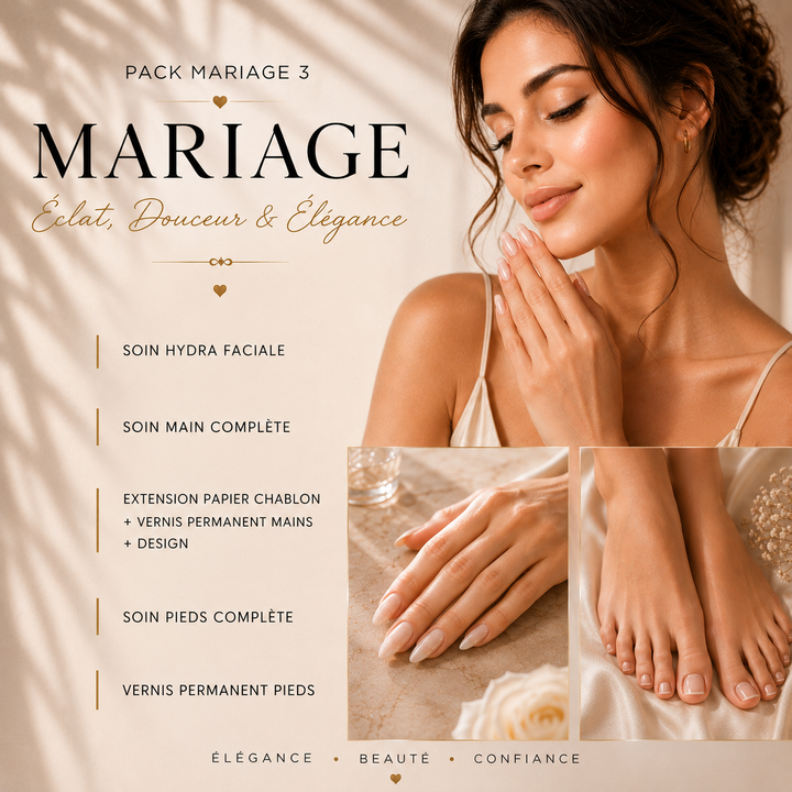 PACK MARIAGE 3 — ÉCLAT, DOUCEUR & ÉLÉGANCE
