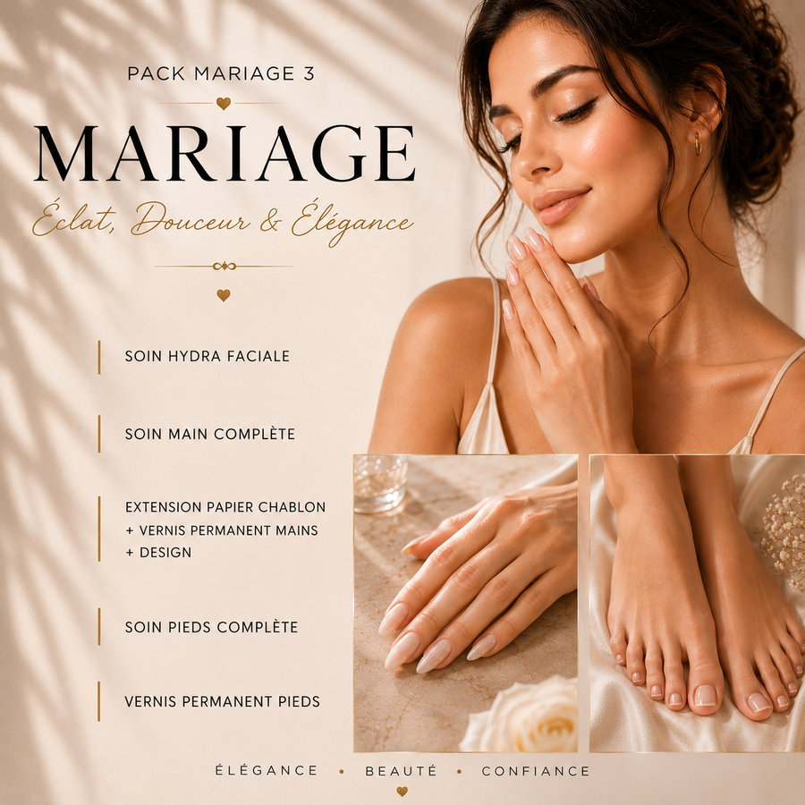PACK MARIAGE 3 — ÉCLAT, DOUCEUR & ÉLÉGANCE